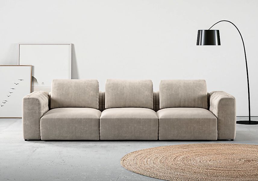 RAUM.ID 3-Sitzer "Cushid" Modulsofa, bestehend aus 3 Teilen, Breite 300 cm günstig online kaufen
