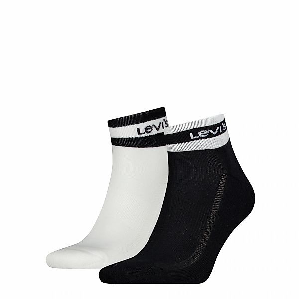 Levis Kurzsocken "LEVIS MID CUT SPORT STRIPE" 2 Paar, mit gepolsterter Sohl günstig online kaufen