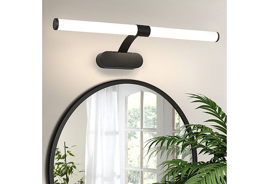 Nettlife LED Spiegelleuchte Zimmer 4000K Spiegellampe Schwarz/Weiß, LED fes günstig online kaufen