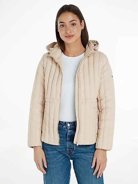 Tommy Hilfiger Daunenjacke "FEMININE LW DOWN JACKET", mit Kapuze, mit Logos günstig online kaufen