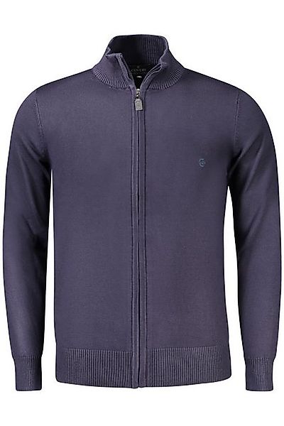 Coveri Moving Strickpullover Blaue Herren-Strickjacke mit Reißverschluss un günstig online kaufen