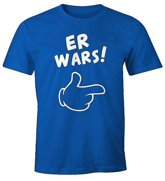 MoonWorks Print-Shirt Herren T-Shirt Er wars günstig online kaufen