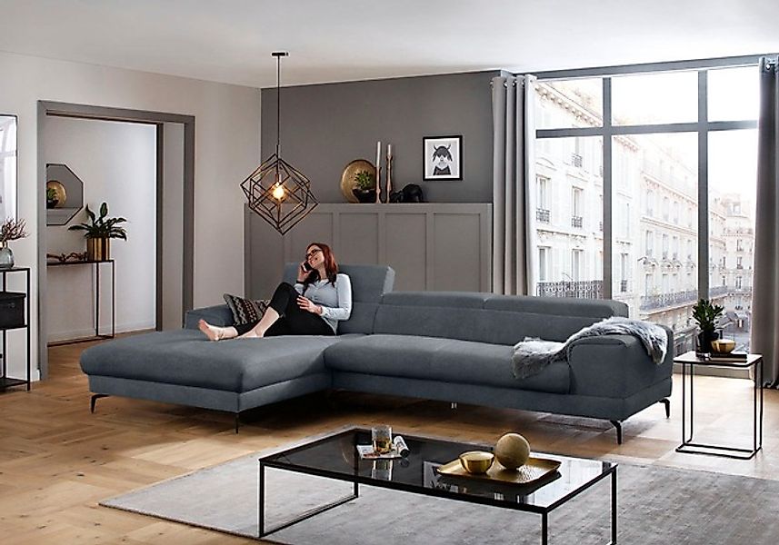 W.SCHILLIG Ecksofa »piedroo, Designsofa mit tollem Sitzkomfort, bequem, L-F günstig online kaufen