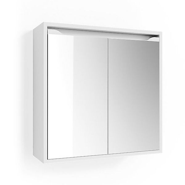 Vicco Badspiegelschrank Ruben Weiß 60 x 60 cm günstig online kaufen