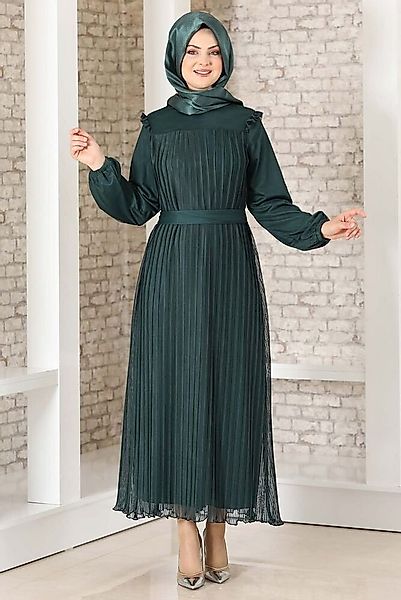 Modavitrini Abendkleid Damen Kleid elegant mit Passe und Faltendetail - Mod günstig online kaufen