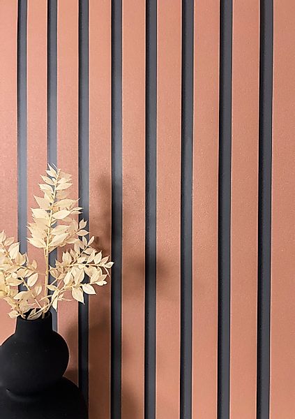 Newroom Vliestapete, Rot Tapete Skandinavisch Paneele günstig online kaufen