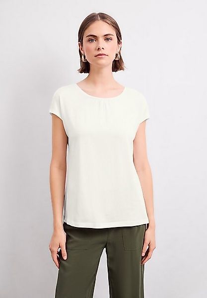 STREET ONE T-Shirt aus elastischem Materialmix günstig online kaufen