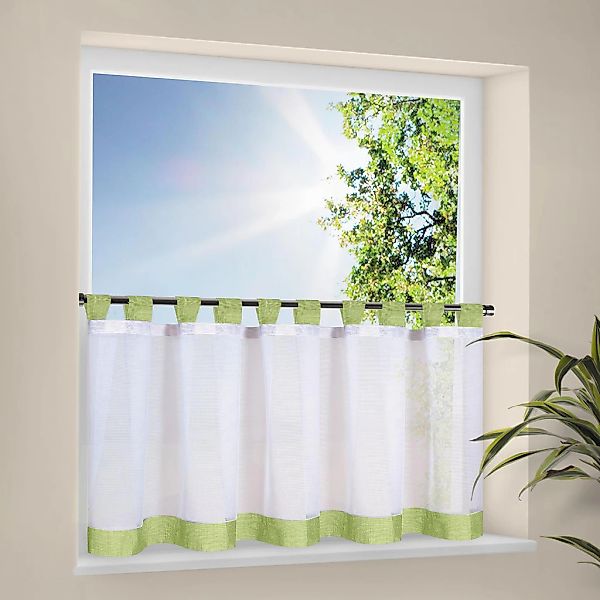 Happy Home Scheibengardine "CARA" Schlaufen 1 Stk. tlg. HxB: 50x150, Webwar günstig online kaufen
