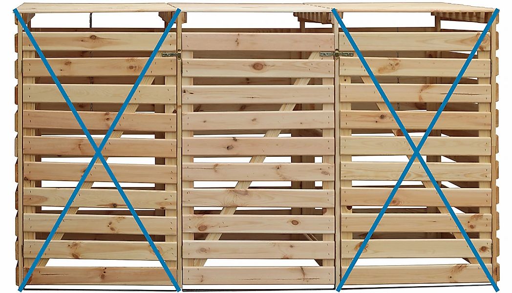 promadino Mülltonnenbox "Vario V Erweiterung" besonders robust aus zertifiz günstig online kaufen