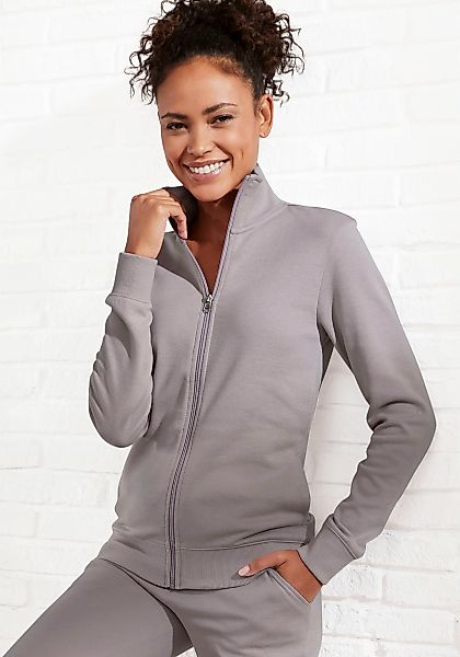 Bench. Loungewear Sweatjacke 1 Stk. tlg. mit bestickten Stehkragen, Loungea günstig online kaufen