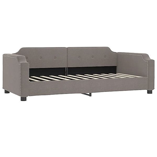 vidaXL Bett, Tagesbett Taupe 80x200 cm Stoff günstig online kaufen