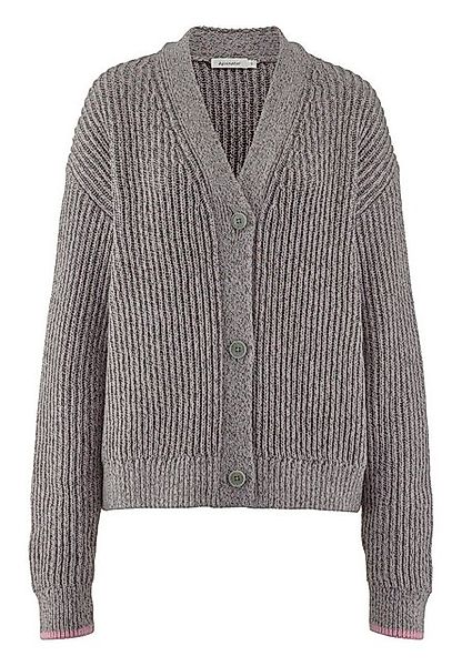 Hessnatur Strickjacke Relaxed aus Bio-Baumwolle mit Bio-Merinowolle (1-tlg) günstig online kaufen