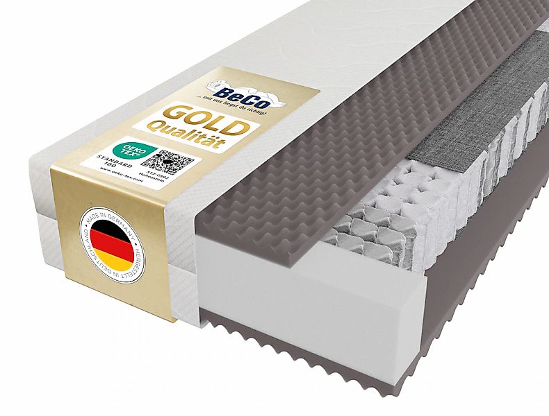 Beco Taschenfederkernmatratze "5 Sterne TFK – GOLD Luxus-Taschenfederkernma günstig online kaufen