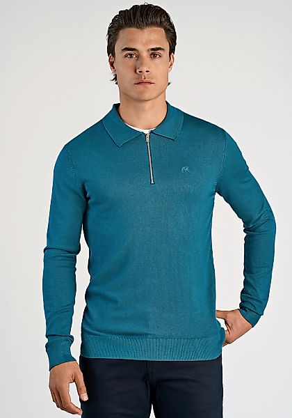 LINDBERGH Langarm-Poloshirt "Troyer Slim Fit" günstig online kaufen