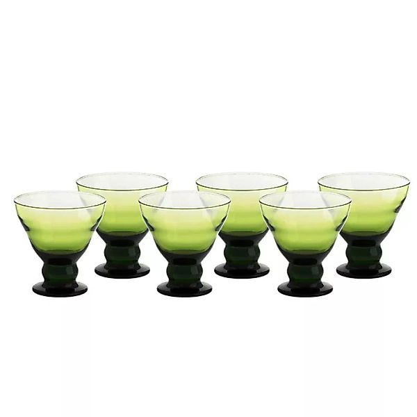 Eiscremeglas Antico 6er-Set Colori Vero 12,5cm grün günstig online kaufen