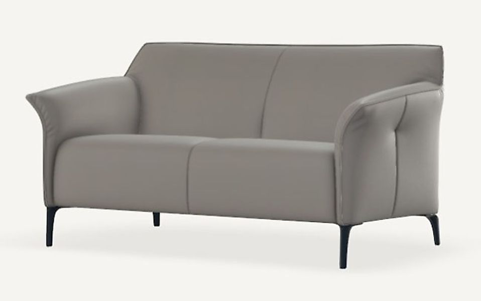 Ledersofa Grau 2-Sitzer 148 cm breit von Leolux Mayon günstig online kaufen