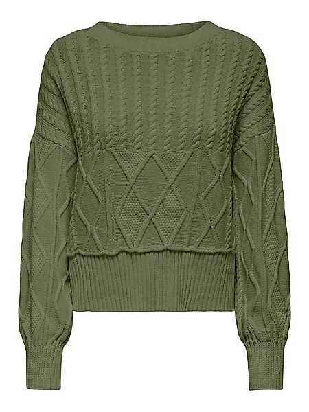 ONLY Strickpullover ONLKAYA LIFE LS LOOSE CABLE ONECK CC KNT günstig online kaufen