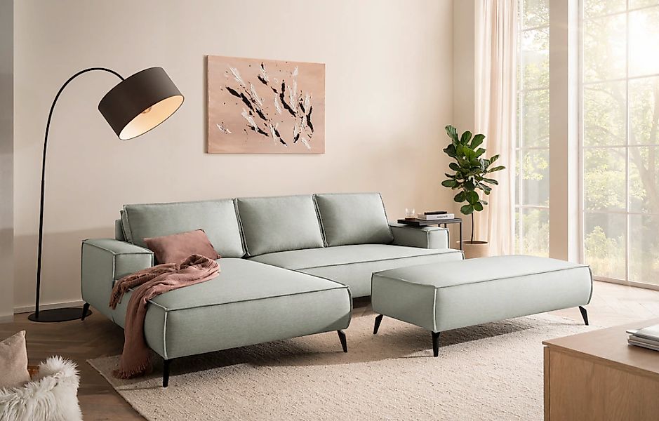 Home affaire Sitzgruppe "TVINNU, Polsterecke L-Form, Schlaffunktion, mit Ho günstig online kaufen