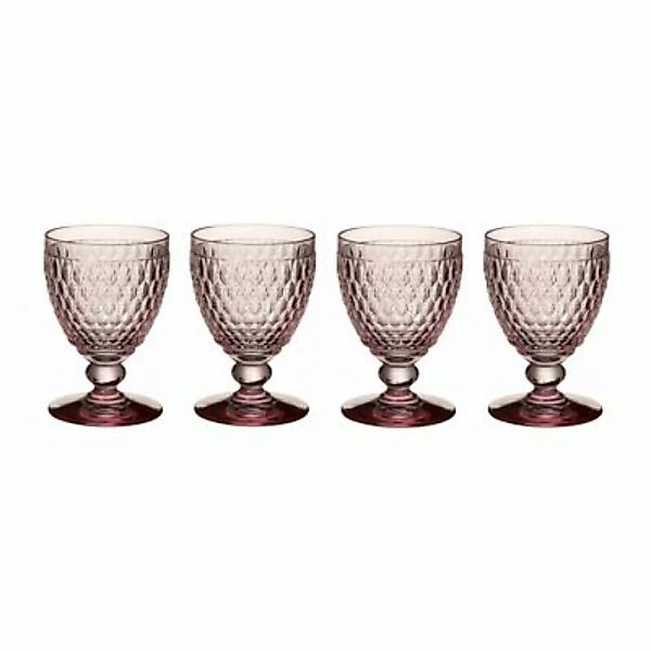Villeroy & Boch Boston Coloured Wasserglas 400 ml rosa 4er Set Trinkgläser günstig online kaufen