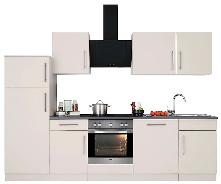 wiho Küchen Küchenzeile "Cali", mit E-Geräten, Breite 280 cm günstig online kaufen