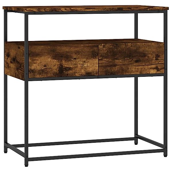 vidaXL Konsolentisch Räuchereiche 75x40x75 cm Holzwerkstoff 834157 günstig online kaufen