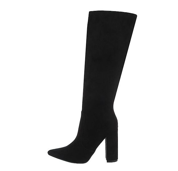 Ital-Design Damen Elegant High-Heel-Stiefel Blockabsatz High-Heel Stiefel i günstig online kaufen
