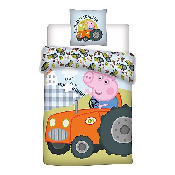 AY!Max Babybettwäsche Peppa Pig Babybettwäsche Traktor, günstig online kaufen