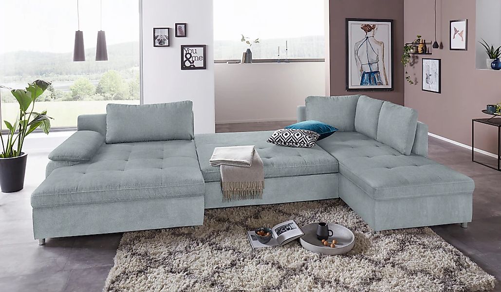 Home affaire "Labene U-Form" wahlweise mit Bettfunktion und Bettkasten günstig online kaufen