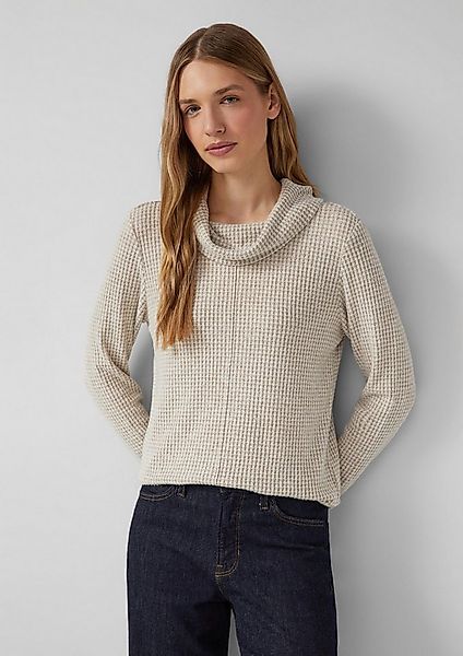 s.Oliver Langarmshirt T-Shirt Weiches Jersey-Shirt mit Waffelstruktur günstig online kaufen