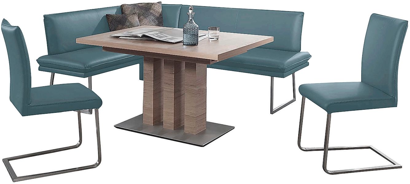 K+W Komfort & Wohnen Essgruppe »Santos III« 4 Stk. tlg. gepolsterte Eckbank günstig online kaufen