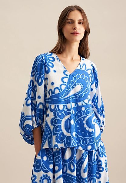 seidensticker Shirtbluse "Schwarze Rose", 3/4 V-Neck Paisley günstig online kaufen