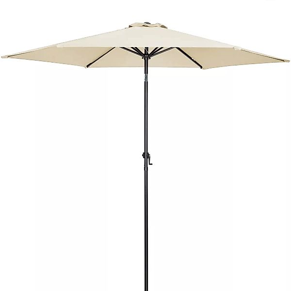 Sonnenschirm Beige Alu Ø300cm UV-Schutz 80+ günstig online kaufen