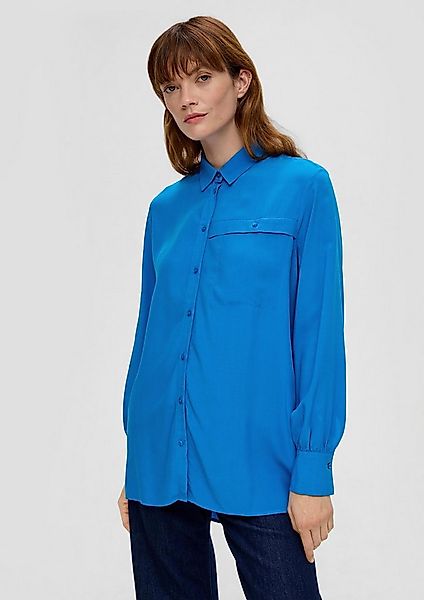 s.Oliver Langarmbluse Bluse Longbluse aus reiner Viskose günstig online kaufen
