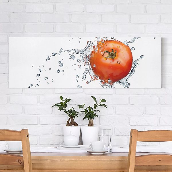 Leinwandbild Küche - Panorama Frische Tomate günstig online kaufen