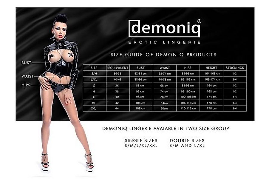 Demoniq Minikleid Wetlook Kleid mit Reißverschluss, Lederoptik Zip günstig online kaufen