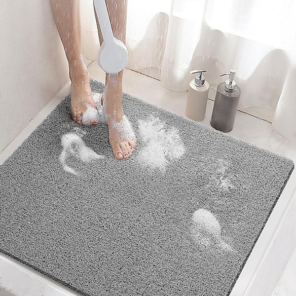 LuxusKollektion Badaccessoire-Set Duschmatte rutschfest 60x60cm PVC-Luffa günstig online kaufen