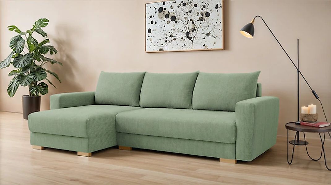 INOSIGN Ecksofa »MAGHERA universell Schlafsofa mit Bettkasten, Maße B/T/H: günstig online kaufen