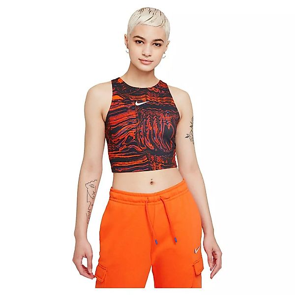 Nike Sportswear Dance Ärmelloses T-shirt M Black / Orange günstig online kaufen