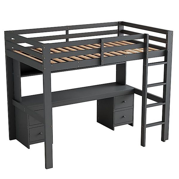 Gotagee Kinderbett 90x200cm Hochbett Gästebett Treppe Jugendbett Funktionsb günstig online kaufen