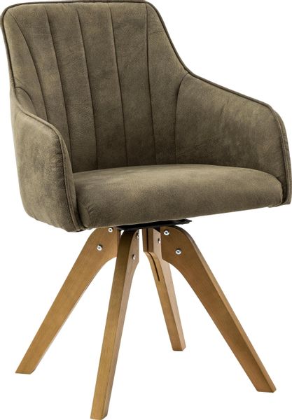 Home affaire Drehstuhl "Formentor" (Set) 2 Stk. Microfaser mit Rückensteppu günstig online kaufen