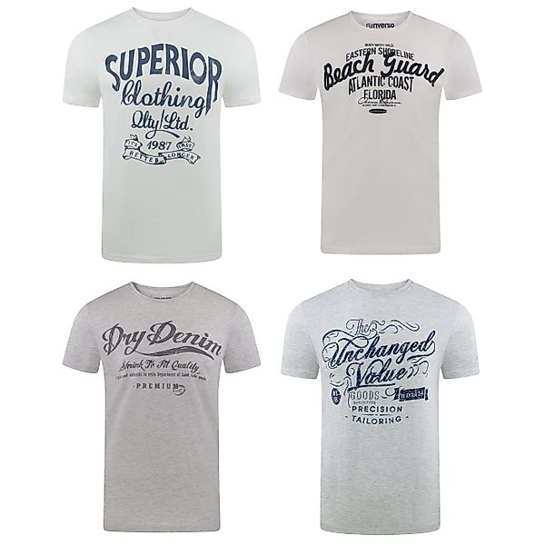 riverso T-Shirt Herren Printshirt RIVLeon Regular günstig online kaufen