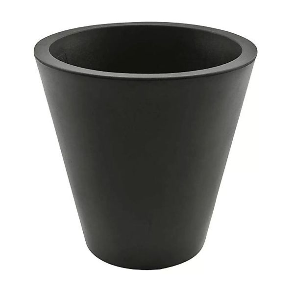 Serralunga - New Pot Vase/Pflanzgefäß Ø34cm - anthrazit/matt/H x Ø 34x34cm günstig online kaufen