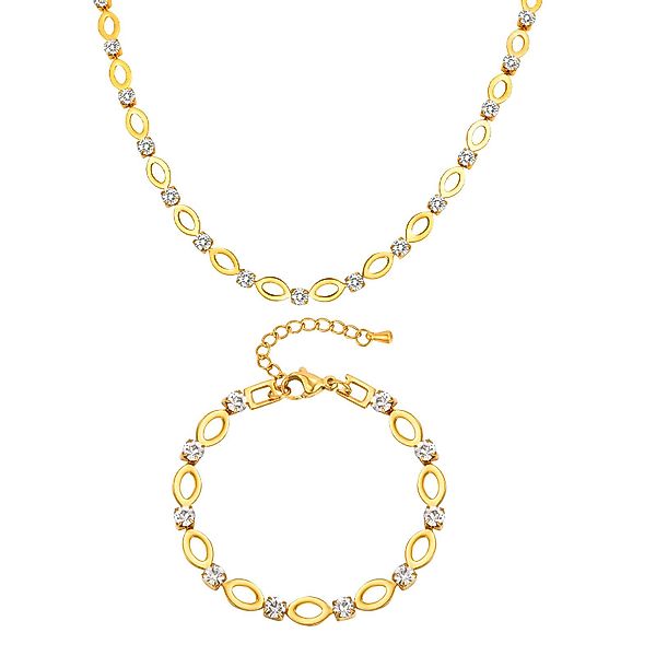 KARMA Schmuckset Halskette & Armband Gold günstig online kaufen
