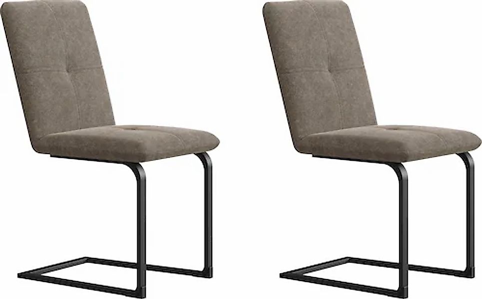 Home affaire Freischwinger »Vita«, (Set), 2 St., Microfaser, mit verschiede günstig online kaufen