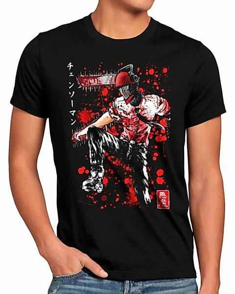 style3 Print-Shirt Herren T-Shirt Bloodbourne Man denji manga chainsaw man günstig online kaufen