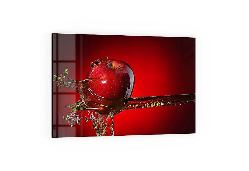 DEQORI Küchenrückwand 'Flüssigkeit trifft Apfel', Glas Spritzschutz Badrück günstig online kaufen