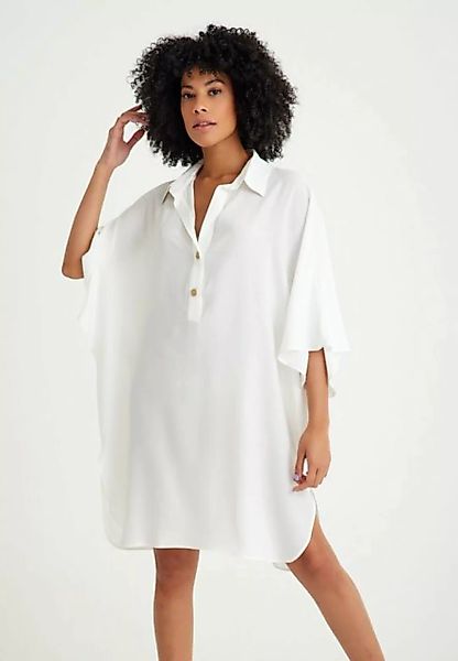 Just Like You Strandkleid Kurzes Strandkleid mit weißem Hemdkragen günstig online kaufen