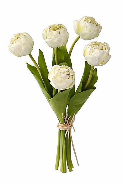 Kunstblume Tulpen künstlich L43cm Tulpenbündel mit 5Tulpen gefüllt Real Tou günstig online kaufen