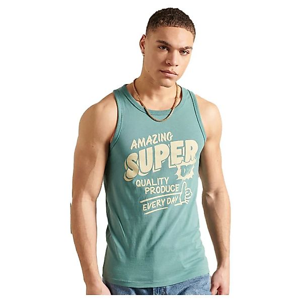 Superdry Workwear Graphic Ärmelloses T-shirt XL Cerulean Dusk günstig online kaufen