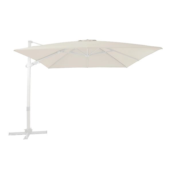 AXI Ampelschirm 300 cm x 300 cm Beige mit Dreh- & Neigungsfunktion günstig online kaufen